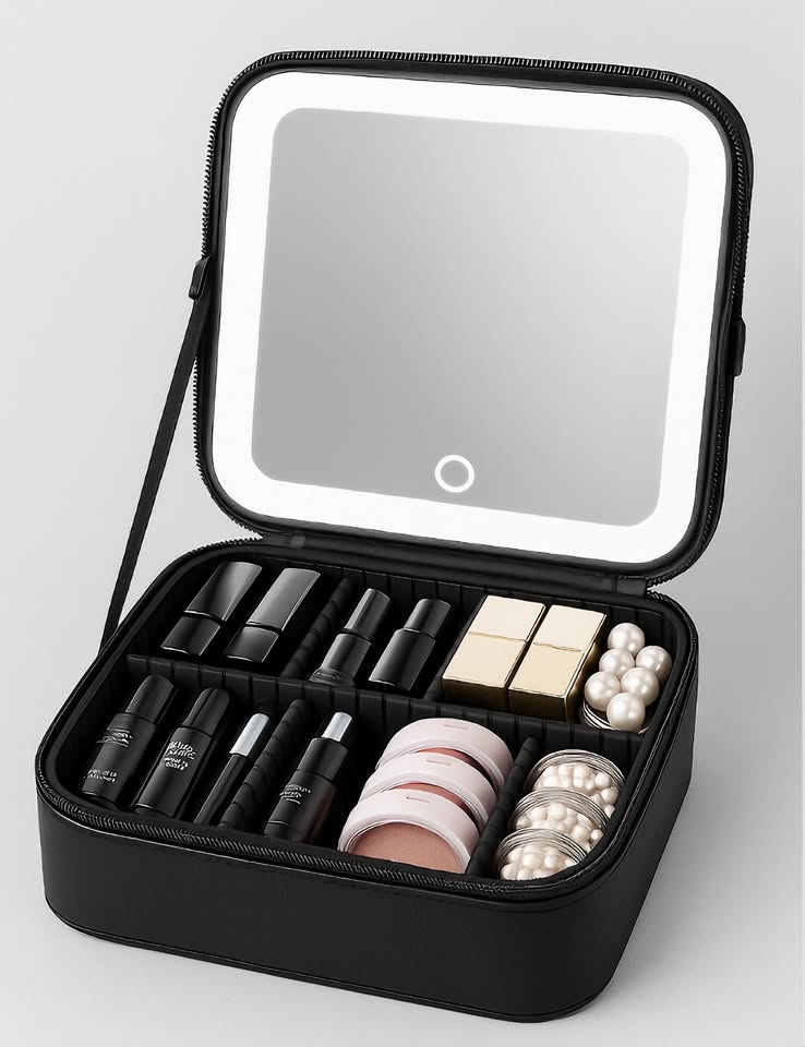 ESTUCHE DE MAQUILLAJE CON LUZ LED