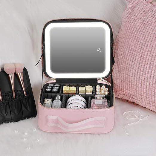 ESTUCHE DE MAQUILLAJE CON LUZ LED