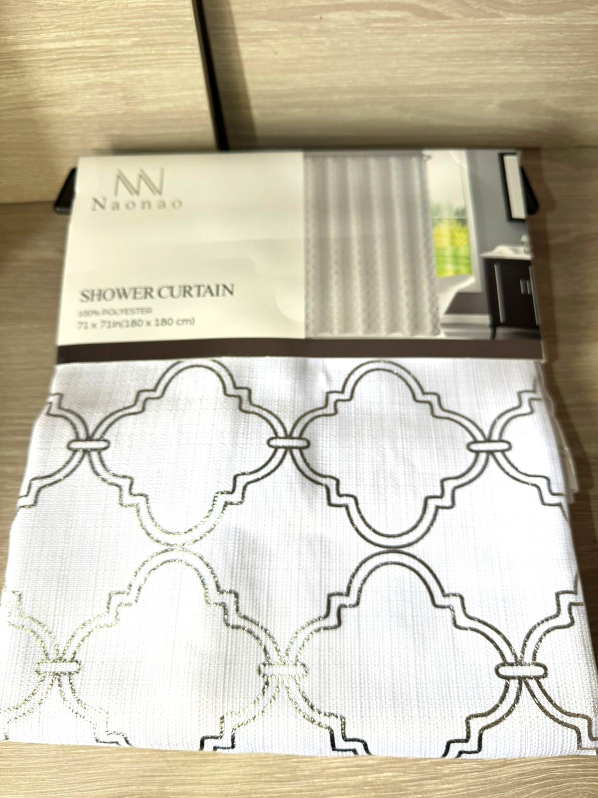 CORTINA DE DUCHA DE TELA LAVABLE