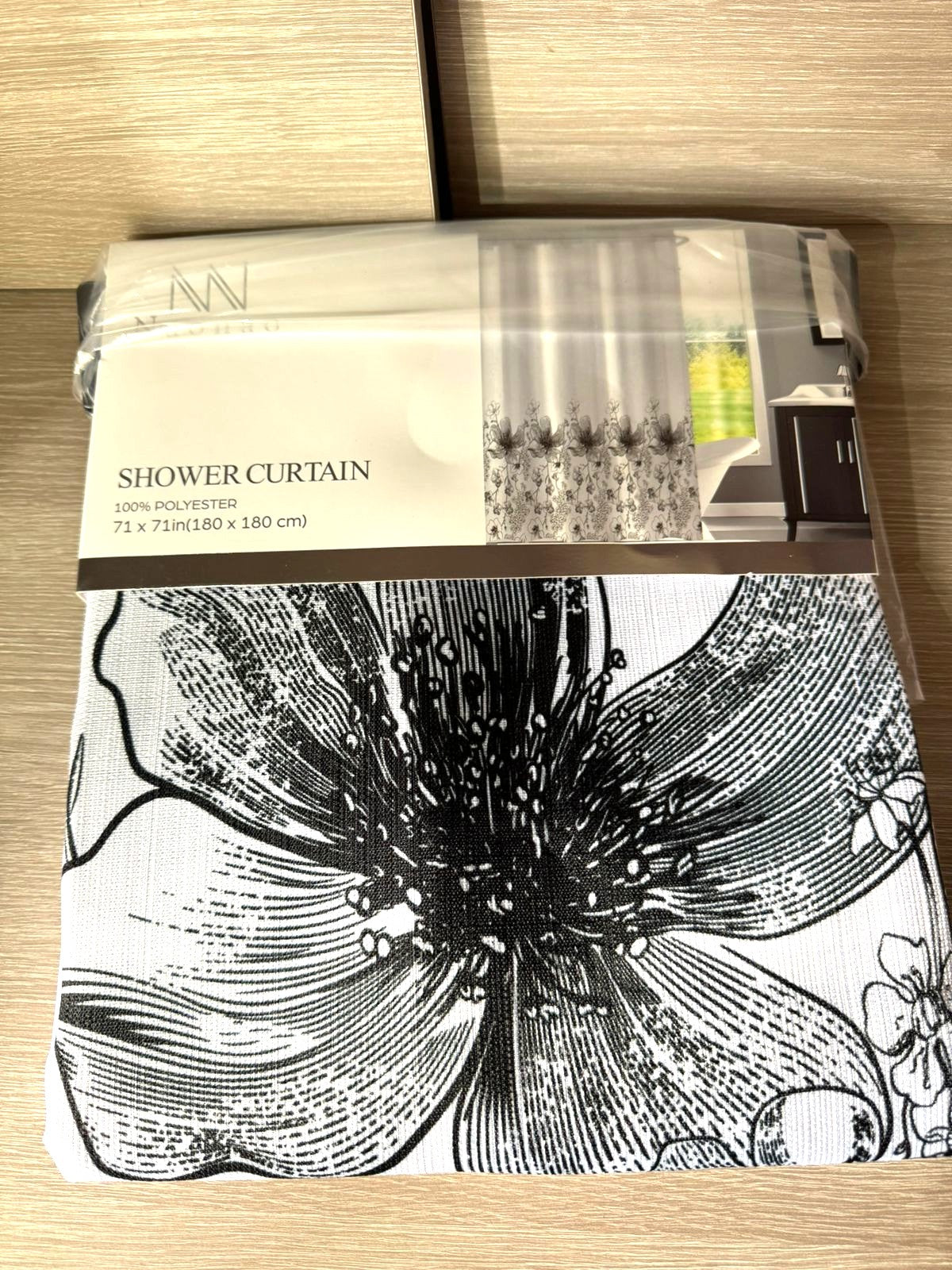 CORTINA DE DUCHA DE TELA LAVABLE