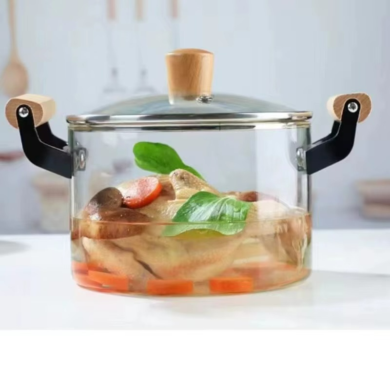 OLLA DE VIDRIO BOROSILICATO 3.5Lt.