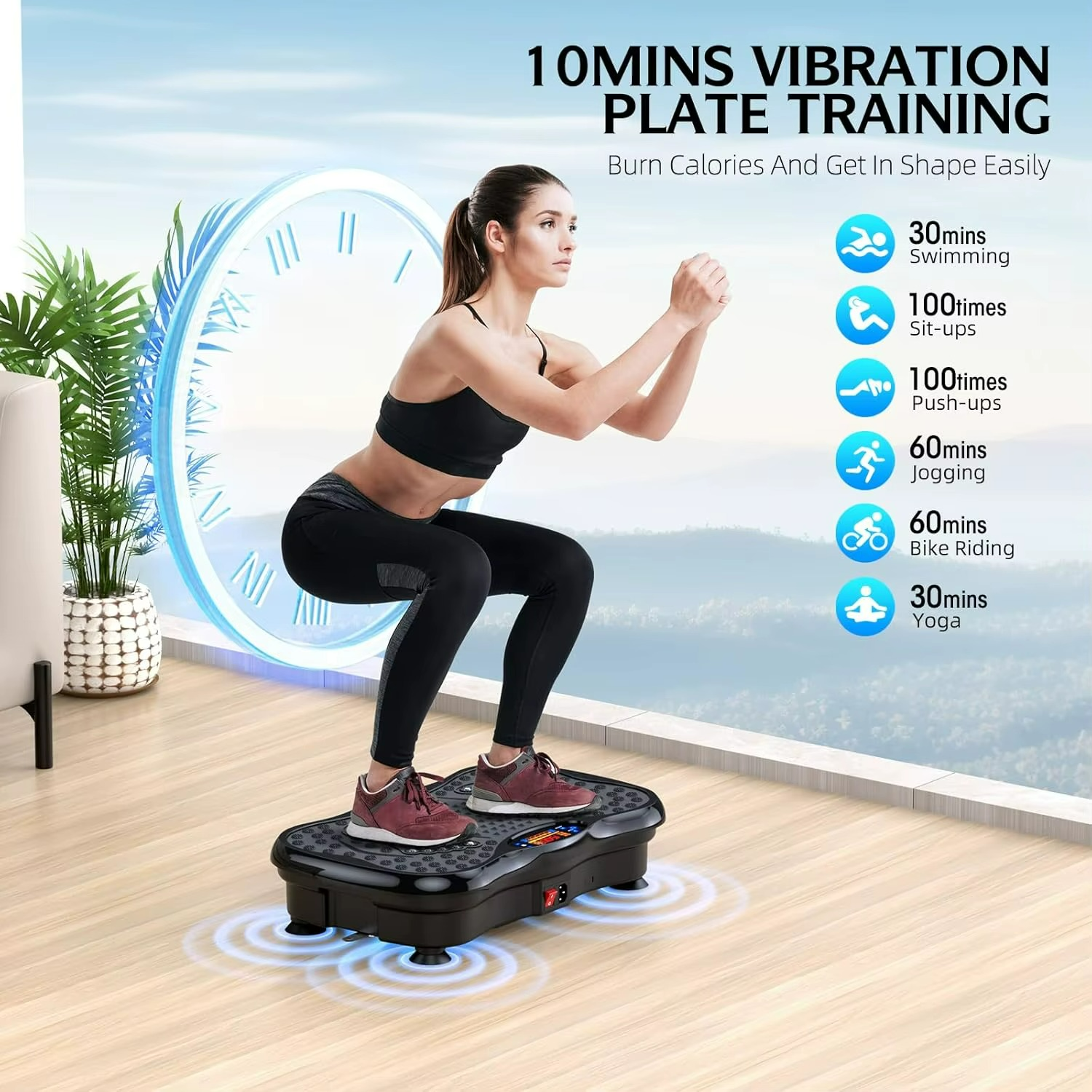 PLATAFORMA VIBRATORIA PARA EJERCICIOS