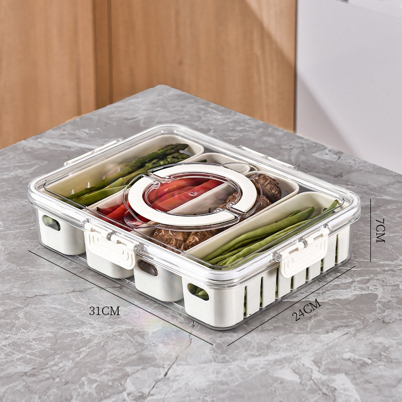 ORGANIZADOR CON 4 COMPARTIMIENTO PARA REFRIGERADORA