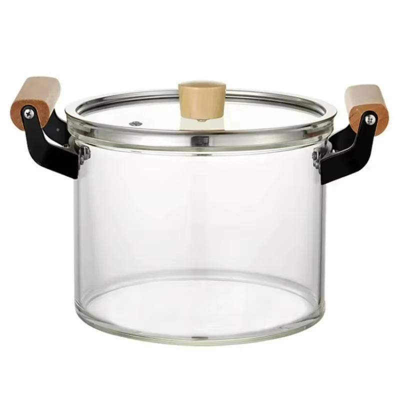 OLLA DE VIDRIO BOROSILICATO 5.5Lt.