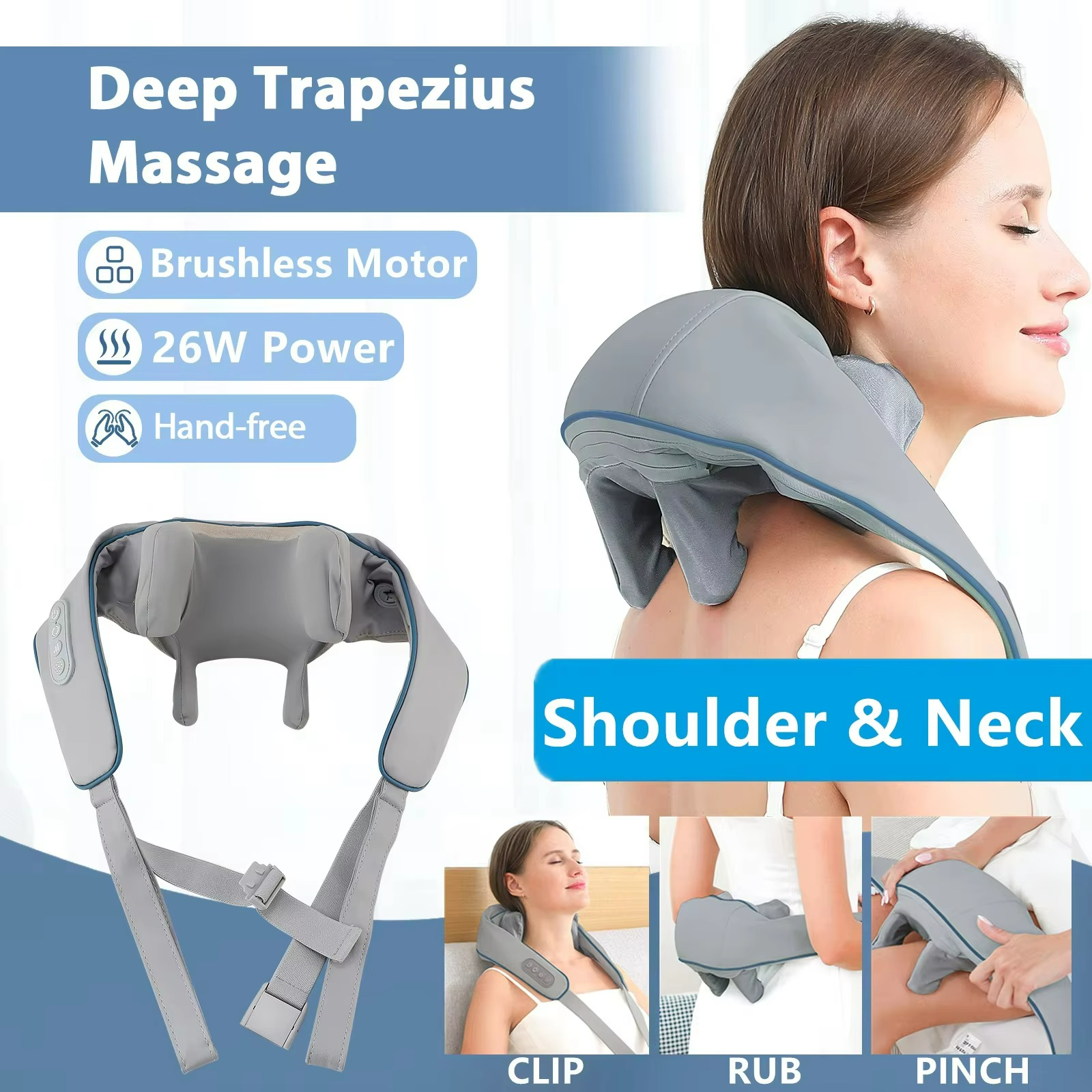 MASAJEADOR DE CUELLO CERVICAL Y HOMBROS