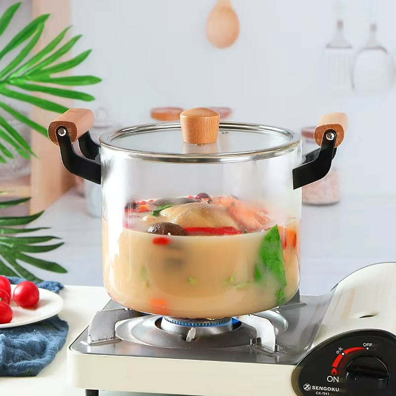 OLLA DE VIDRIO BOROSILICATO 3.5Lt.