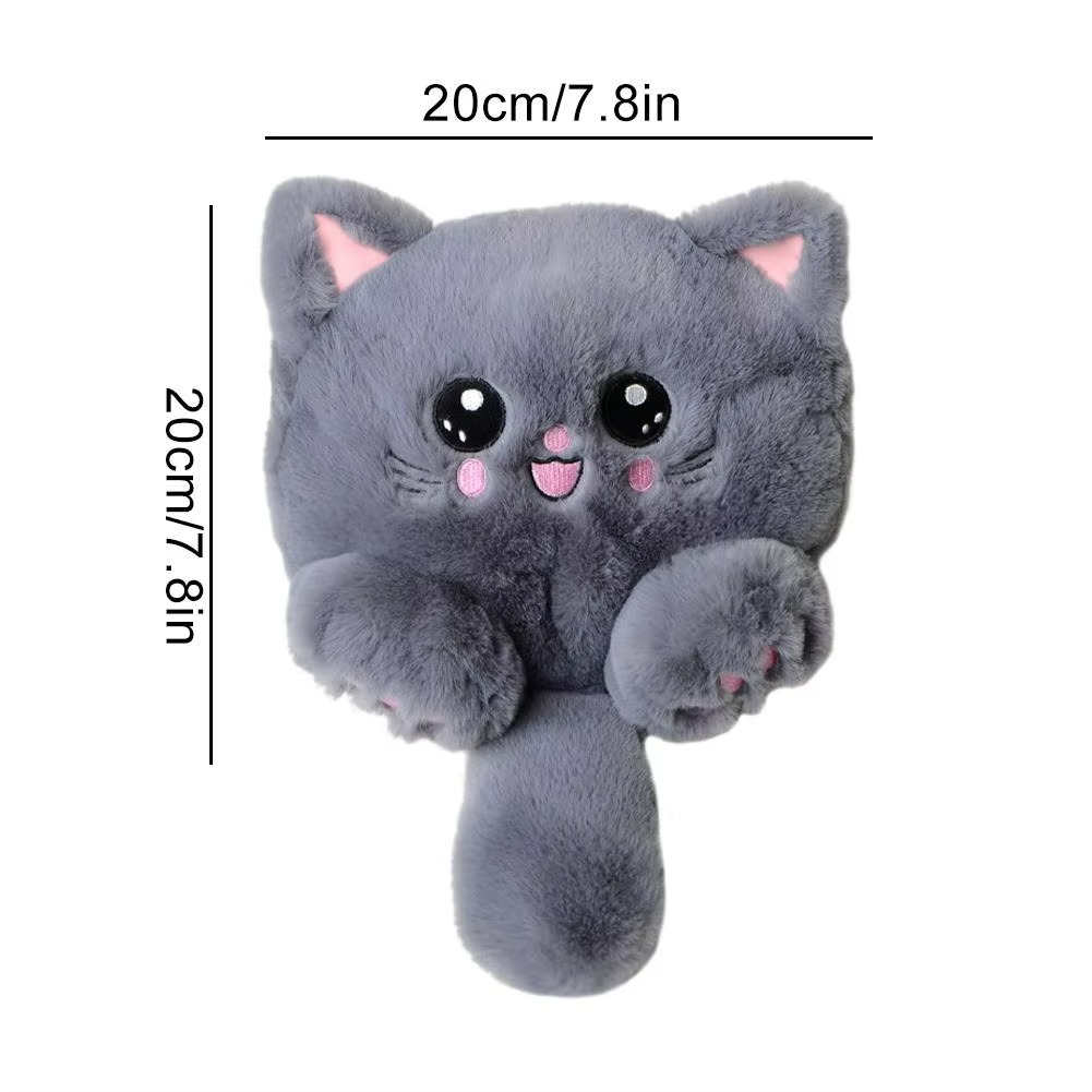 CARTERA DE PELUCHE CON DISEÑO GATITO