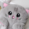 CARTERA DE PELUCHE CON DISEÑO GATITO