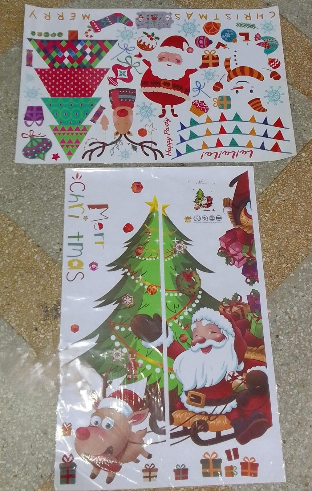 STICKER NAVIDEÑO PARA VENTANAS OFERTA