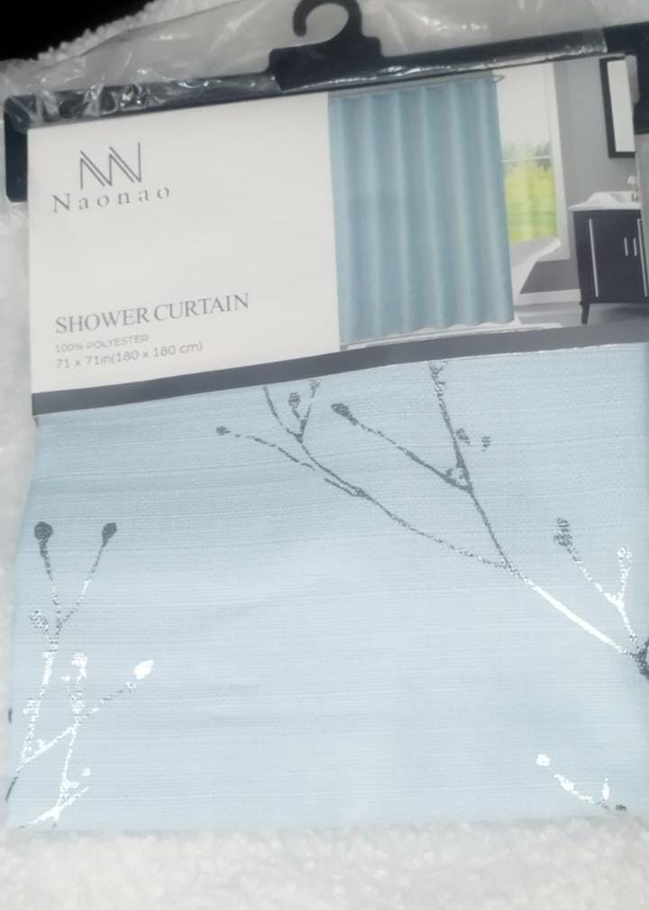 CORTINA DE DUCHA DE TELA LAVABLE