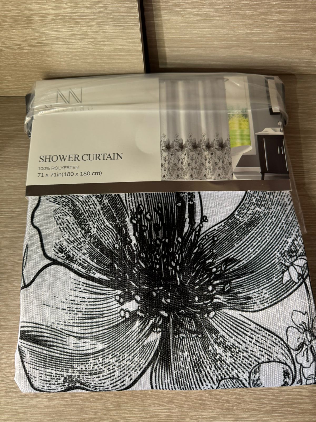 CORTINA DE DUCHA DE TELA LAVABLE