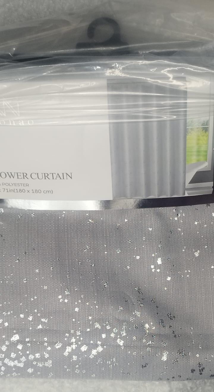 CORTINA DE DUCHA DE TELA LAVABLE