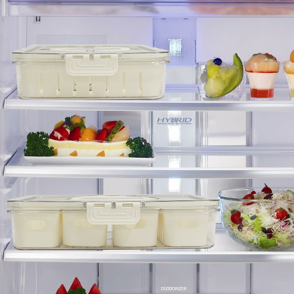 ORGANIZADOR CON 4 COMPARTIMIENTO PARA REFRIGERADORA