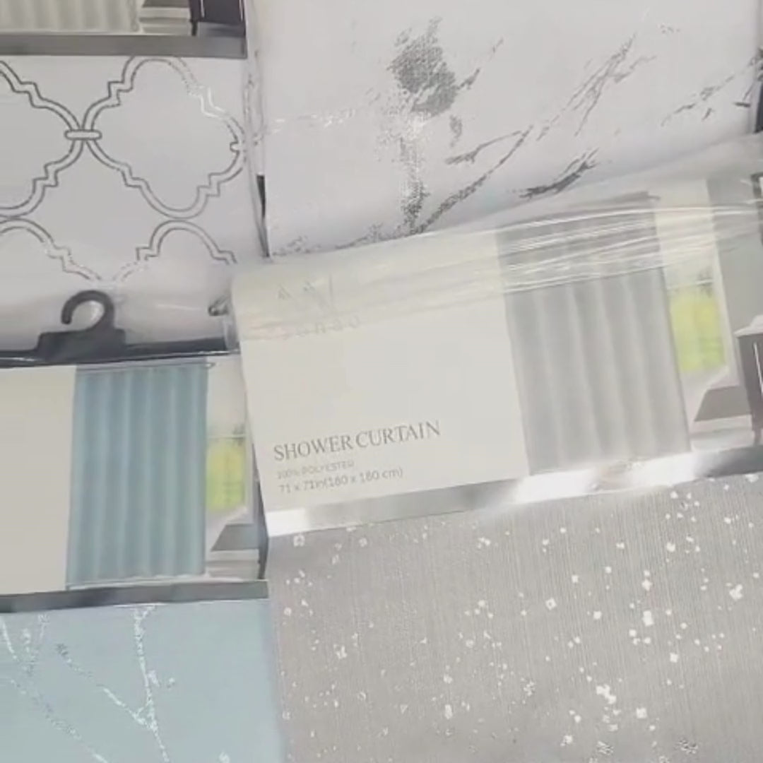 CORTINA DE DUCHA DE TELA LAVABLE