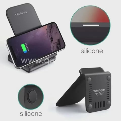 CARGADOR INALÁMBRICO CON SOPORTE PARA CELULAR