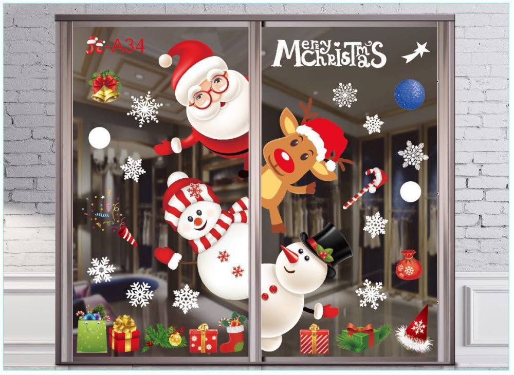 STICKER NAVIDEÑO PARA VENTANAS OFERTA